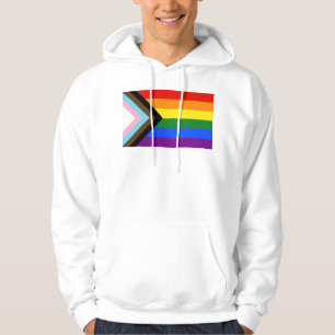 SlipperyJoe's Progress Pride Flag six classic hori Hoodie