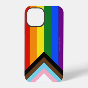 SlipperyJoe's Progress Pride Flag six classic hori iPhone 12 Pro Case