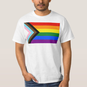 SlipperyJoe's Progress Pride Flag six classic hori T-Shirt
