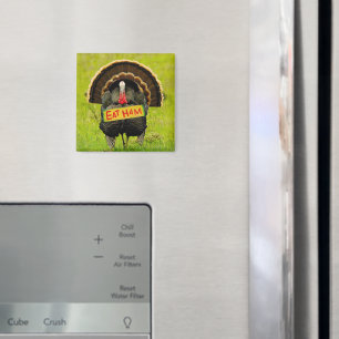 SlipperyJoe's proud turkey eat ham red wattle hang Magnet