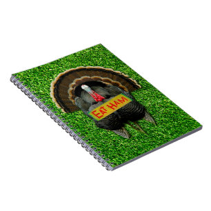 SlipperyJoe's proud turkey eat ham red wattle hang Notebook