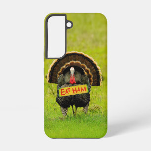 SlipperyJoe's proud turkey eat ham red wattle hang Samsung Galaxy Case
