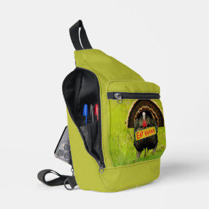 SlipperyJoe's proud turkey eat ham red wattle hang Sling Bag