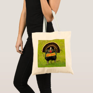 SlipperyJoe's proud turkey eat ham red wattle hang Tote Bag