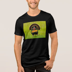 SlipperyJoe's proud turkey eat ham red wattle hang Tri-Blend Shirt