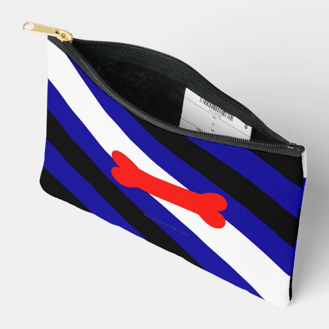 SlipperyJoe's puppy play pride flag express kink i Accessory Pouch (Open)