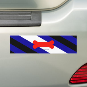 SlipperyJoe's puppy play pride flag express kink i Bumper Sticker