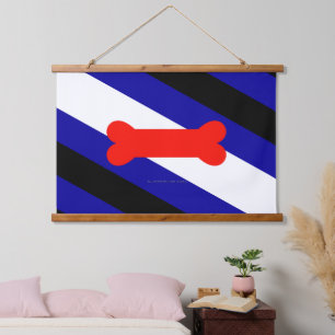 SlipperyJoe's puppy play pride flag express kink i Hanging Tapestry
