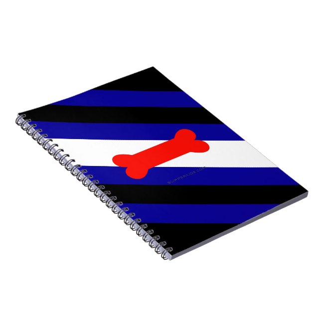 SlipperyJoe's puppy play pride flag express kink i Notebook (Right Side)