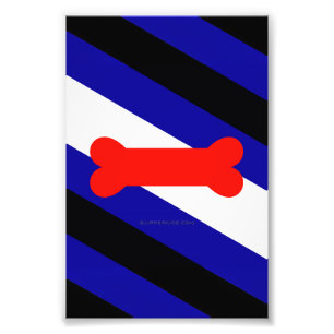 SlipperyJoe's puppy play pride flag express kink i Photo Print
