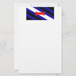 SlipperyJoe's puppy play pride flag express kink i Stationery