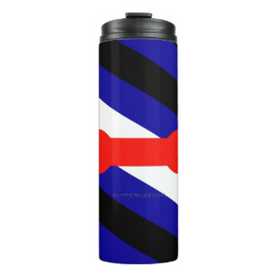 SlipperyJoe's puppy play pride flag express kink i Thermal Tumbler