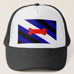 SlipperyJoe's puppy play pride flag express kink i Trucker Hat