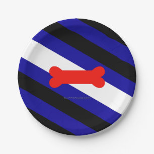 SlipperyJoe's Puppy Play Pride Flag fetishes LGBTQ Paper Plate