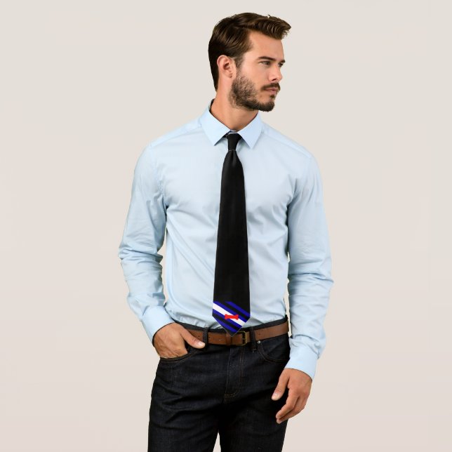 SlipperyJoe's Puppy Play Pride Flag fetishes LGBTQ Tie (In Situ)