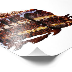 SlipperyJoe's pure chocolate cake decadence rich s Photo Print