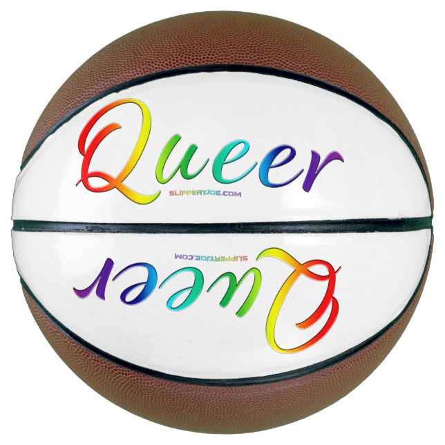 SlipperyJoe's queer single expressive word smooth  Basketball (Front)
