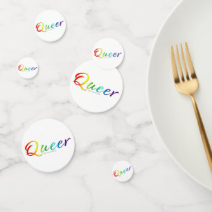 SlipperyJoe's queer single expressive word smooth Confetti