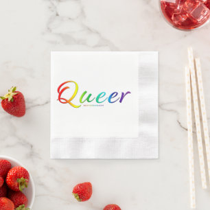 SlipperyJoe's queer single expressive word smooth  Napkin