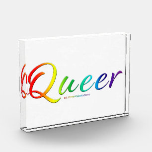 SlipperyJoe's queer single expressive word smooth  Photo Block