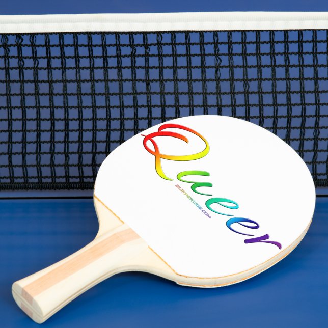 SlipperyJoe's queer single expressive word smooth  Ping Pong Paddle (Insitu)