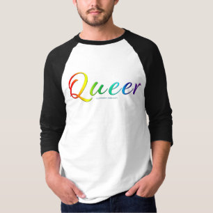 SlipperyJoe's queer single expressive word smooth T-Shirt