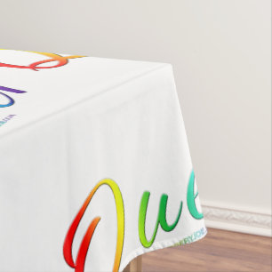 SlipperyJoe's queer single expressive word smooth  Tablecloth