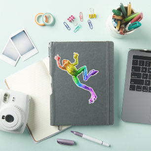 SlipperyJoe's rainbow coloured frog rendered sculp