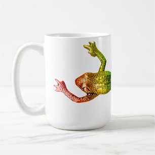SlipperyJoe's rainbow coloured frog rendered sculp Coffee Mug