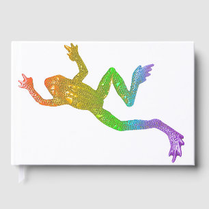 SlipperyJoe's rainbow coloured frog rendered sculp Guest Book