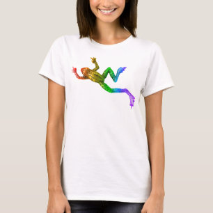 SlipperyJoe's rainbow coloured frog rendered sculp T-Shirt