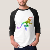 SlipperyJoe's rainbow coloured frog rendered sculp