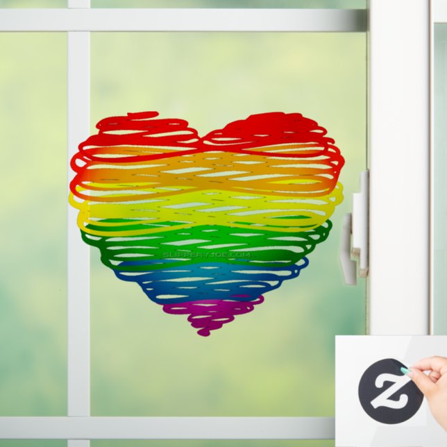 SlipperyJoe's rainbow coloured heart scribbled swi (Home)