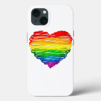 SlipperyJoe's rainbow coloured heart scribbled swi