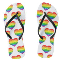 SlipperyJoe's rainbow coloured heart scribbled swi