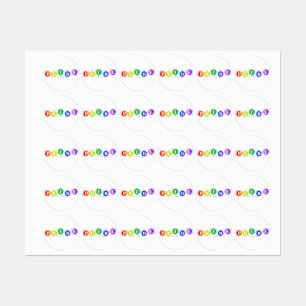 SlipperyJoe's rainbow coloured pride sign bursts w