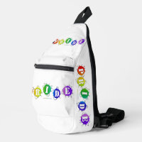 SlipperyJoe's rainbow coloured pride sign bursts w