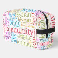 SlipperyJoe's rainbow LGBTQ+ community word cloud
