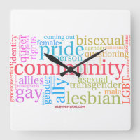 SlipperyJoe's rainbow LGBTQ+ community word cloud