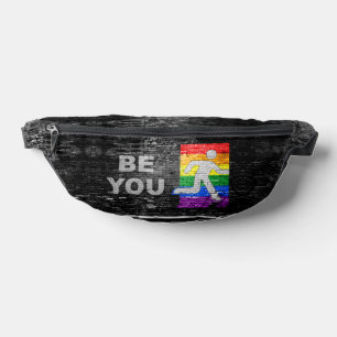 SlipperyJoe's rainbow pride colours panel urban st Bum Bags