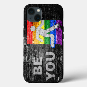 SlipperyJoe's rainbow pride colours panel urban st iPhone 13 Case