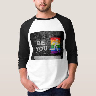 SlipperyJoe's rainbow pride colours panel urban st T-Shirt