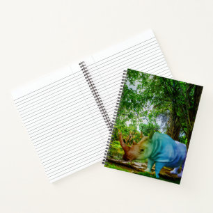 SlipperyJoe's rhinoceros lush tropical setting pri Notebook