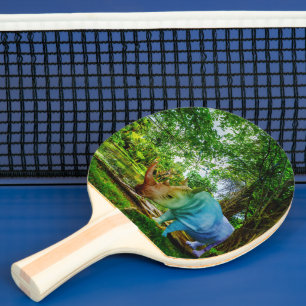 SlipperyJoe's rhinoceros lush tropical setting pri Ping Pong Paddle