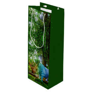SlipperyJoe's rhinoceros lush tropical setting pri Wine Gift Bag