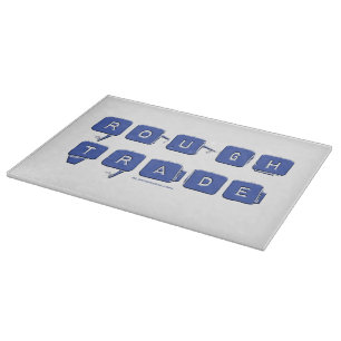 SlipperyJoe's rough trade 3-D blue ice blocks with Cutting Board