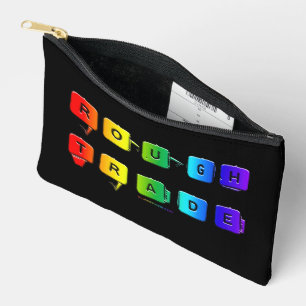 SlipperyJoe's rough trade queer pop typography sla Accessory Pouch