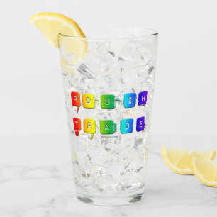 SlipperyJoe's rough trade queer pop typography sla Glass