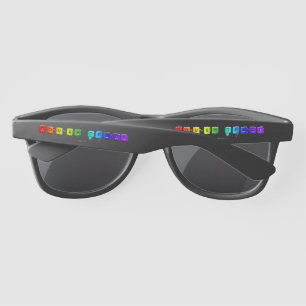 SlipperyJoe's rough trade queer pop typography sla Sunglasses