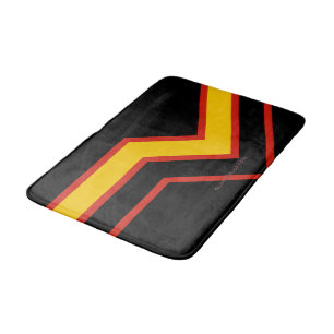 SlipperyJoe's rubber pride flag arrows chevrons st Bath Mat